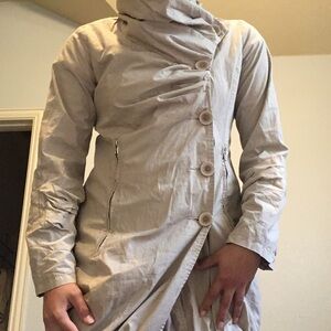 Monoreno Mock-Neck Trench Coat